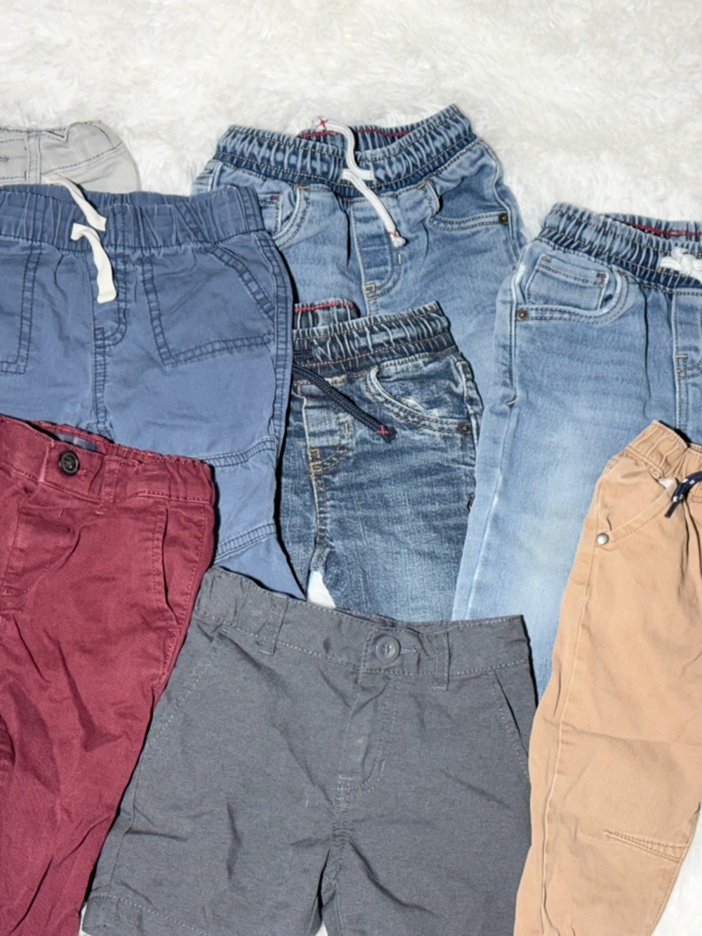 Bundle of 9 Pants for Baby Boy Size 18 Months Jeans Joggers Chinese - Picture 3 of 6